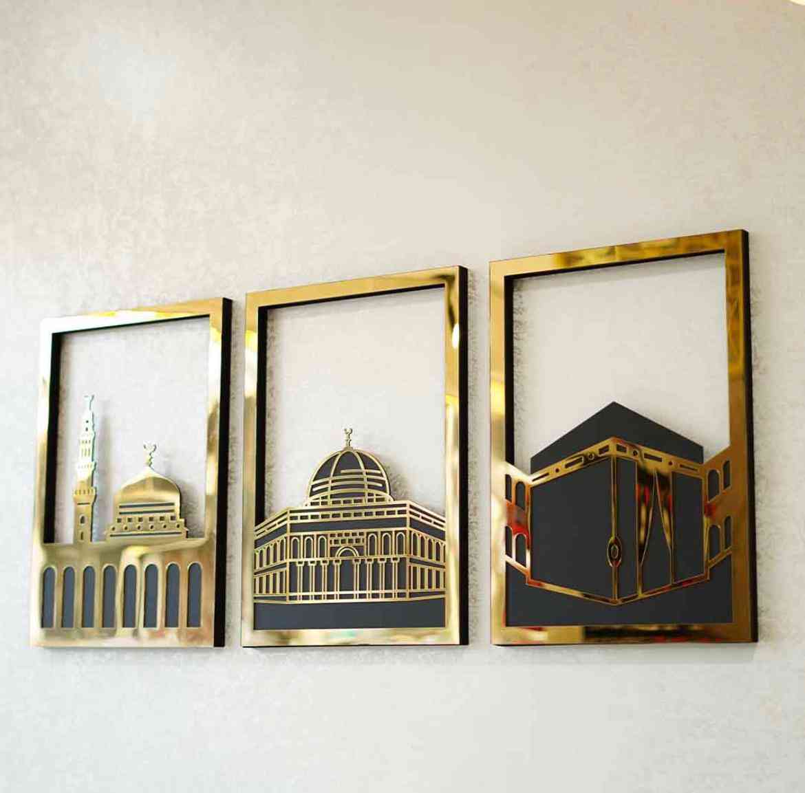 Three Holy Masjid Wall Art